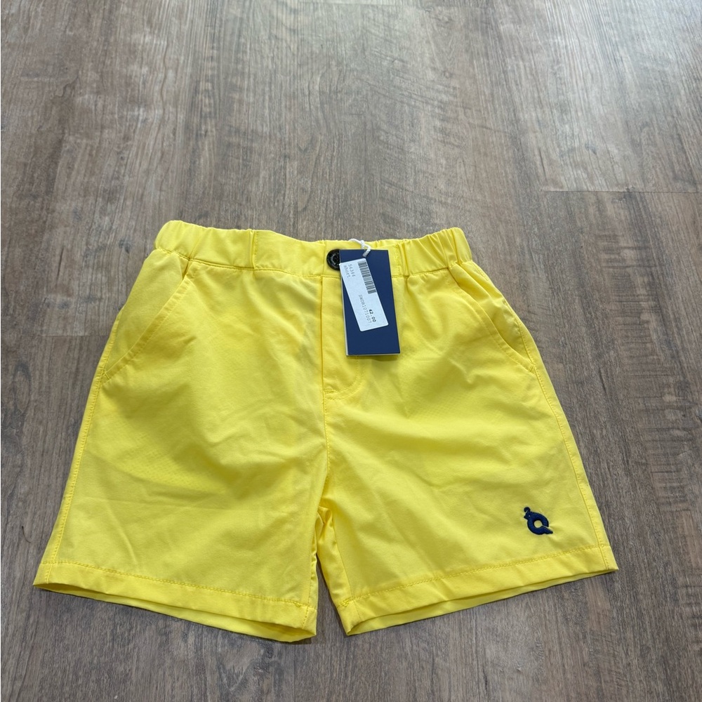 Kids Yellow Casual Swim Shorts